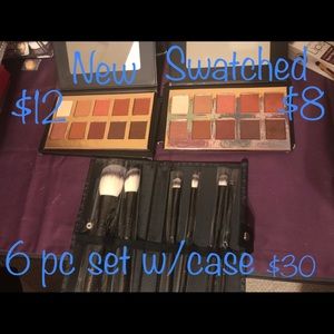 Crown brush set and eyeshadow palette.